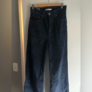 Women’s Navy Corduroy Pants